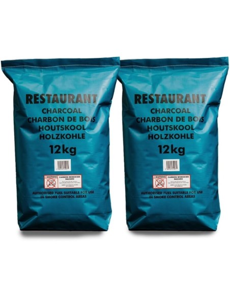 Restaurant grade lumpwood charcoal 12kg bag