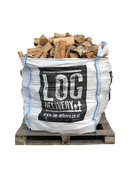 XL bulk bag of kiln dried mixed hardwood logs