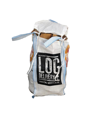 Narrow barrow bags of kiln dried hardwood logs