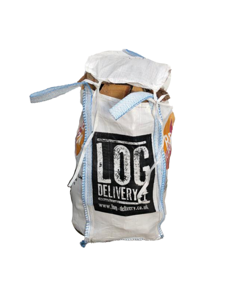 Narrow barrow bags of kiln dried hardwood logs